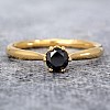 Anello di fidanzamento i122995DnDi in Oro con Diamante Nero e Diamanti