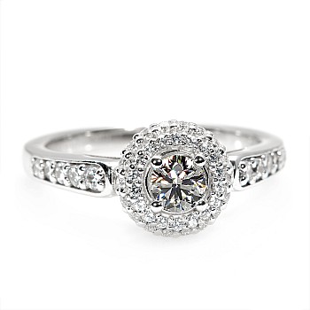 Engagement ring i1628Didi in Gold with Diamonds - GIA 0.30ct - 0.40ct