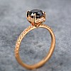 Engagement ring i164dndi in Gold with Black Diamond and Diamonds