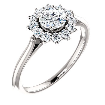 Engagement ring i71606DiDi in Gold with Diamonds - GIA 0.50ct - 0.70ct