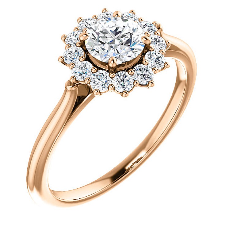 Engagement ring i71606DiDi in Gold with Diamonds - GIA 1.00ct