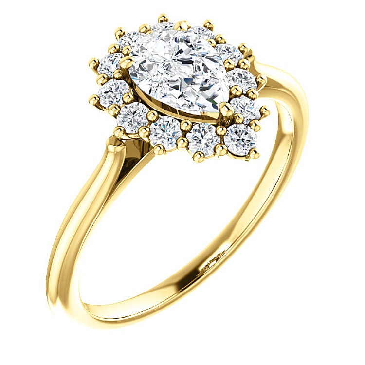 Engagement ring i71606DiDi in Gold with Diamonds - GIA 1.00ct