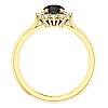 Engagement ring i71606DnDi in Gold with Black Diamond and Diamonds