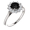 Engagement ring i71606DnDi in Gold with Black Diamond and Diamonds