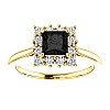 Engagement ring i71606DnDi in Gold with Black Diamond and Diamonds