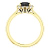 Engagement ring i71606DnDi in Gold with Black Diamond and Diamonds