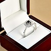 Engagement ring i72000DnpDi in Gold with Princess Black Diamond and Diamonds