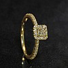 Gold Engagement Ring with GIA Central Diamond and Cut Diamonds - GIA 1.00ct i884didi