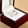 Halo Engagement Ring in 18k White Gold with Cushion Certified GIA Central Diamond i1420dchdi