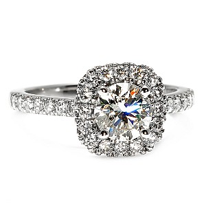 Engagement Ring Anturaj in Platinum with GIA certified Diamond i1905DiDi