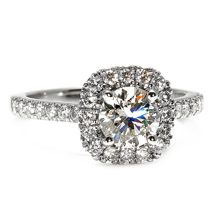 Engagement Ring Anturaj in Platinum with GIA certified Diamond i1905DiDi