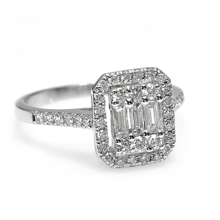 i2931DiemDi Gold Engagement Ring with Diamonds