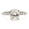 Tiffany-style Platinum Engagement Ring with GIA Certified 2.00ct Oval Diamond i4054DovDi