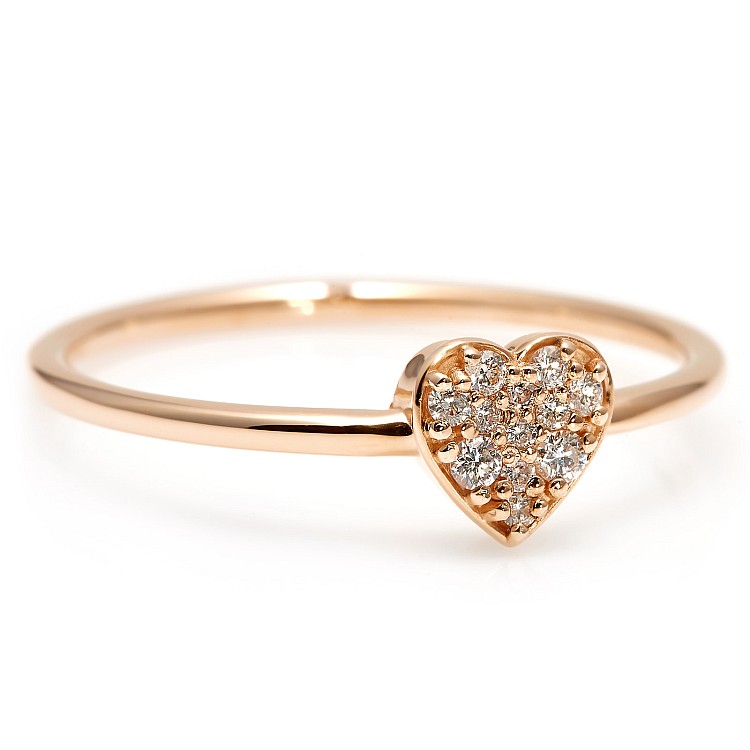 Trendy ring s209 in Gold or Platinum with Natural Diamonds