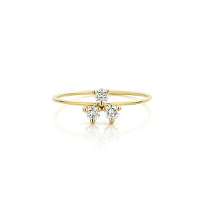 Fashion Ring i2056didi in Gold or Platinum with Diamonds
