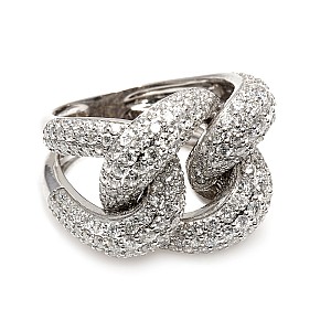 Gift Ring i2922 in Gold or Platinum with Diamonds