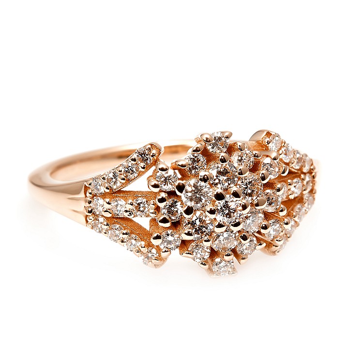 Gift Ring i2963didi in Gold or Platinum with Diamonds