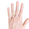 Leaf Ring i344 in Gold or Platinum with Natural Diamonds