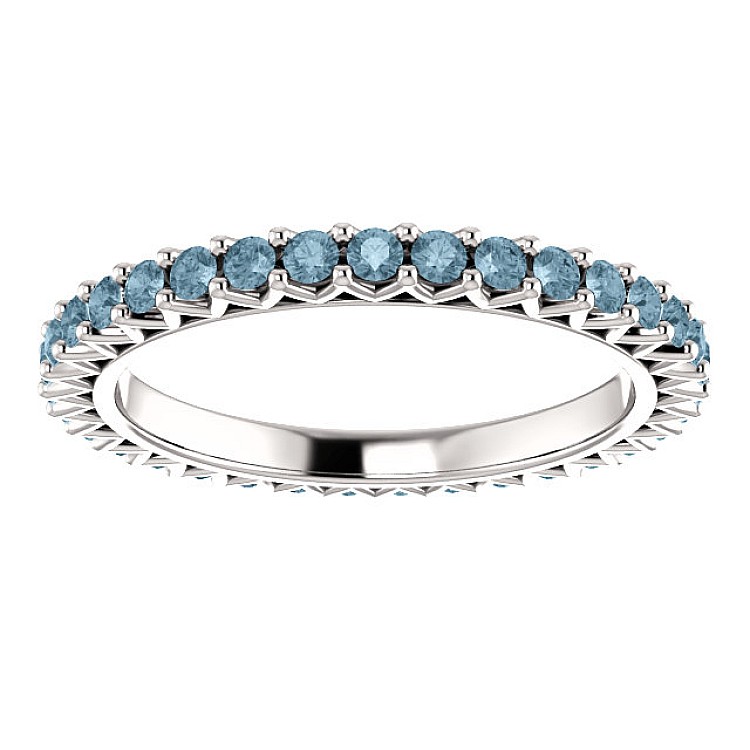 Gift Ring i123391db in Gold or Platinum with Blue Diamonds