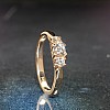 Engagement ring i025DiDi in Gold with Diamonds - GIA 0.30ct - 0.40ct