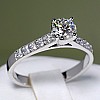 Engagement ring i056DiDi in Gold with Diamonds - GIA 0.30ct - 0.40ct