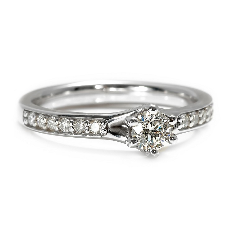 Engagement ring i057didi in Gold with Diamonds - GIA 0.30ct - 0.40ct