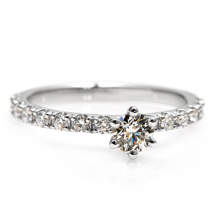 Engagement ring p059DiDi in Platinum with Diamonds - GIA 0.30ct - 0.40ct