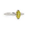 i1050dymadi Gold Engagement Ring with Marquise Yellow Diamond and Colorless Diamonds