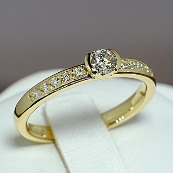 i113DiDi Gold Engagement Ring with Diamonds 0.10ct - 0.25ct