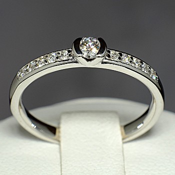 i113Didi Gold Engagement Ring with Diamonds - GIA 0.30ct - 0.40ct