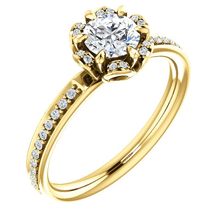 Engagement ring i121997DiDi in Gold with Diamonds - GIA 0.30ct - 0.40ct