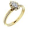 Engagement ring i121997DiDi in Gold with Diamonds - GIA 0.30ct - 0.40ct