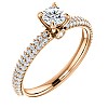 Engagement ring i122097DiDi in Gold with Diamonds - GIA 0.30ct - 0.40ct