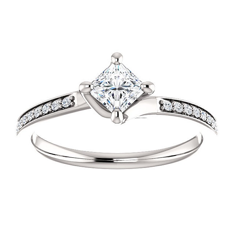 Engagement ring p122358DiDi in Platinum with Diamonds - GIA 0.50ct - 0.70ct