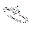 Engagement ring p122358DiDi in Platinum with Diamonds - GIA 0.50ct - 0.70ct