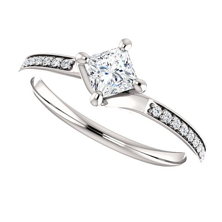 Engagement ring p122358DiDi in Platinum with Diamonds - GIA 0.50ct - 0.70ct