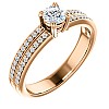 Engagement ring i122376DiDi in Gold with Diamonds - GIA 0.50ct - 0.70ct