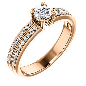 Engagement ring i122376DiDi in Gold with Diamonds - GIA 0.50ct - 0.70ct