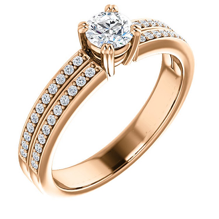 Engagement ring i122376DiDi in Gold with Diamonds - GIA 0.50ct - 0.70ct