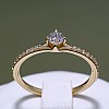 i122392DiDi Gold Engagement Ring with Diamonds