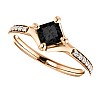 Engagement ring i122392DnDi in Gold with Black Diamond and Diamonds