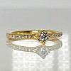 i122392DiDi Gold Engagement Ring with Diamonds