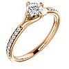 i122392DiDi Gold Engagement Ring with Diamonds