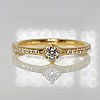 i122392DiDi Gold Engagement Ring with Diamonds