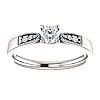 Engagement ring i122395DiDi in Gold with Diamonds - GIA 0.30ct - 0.40ct