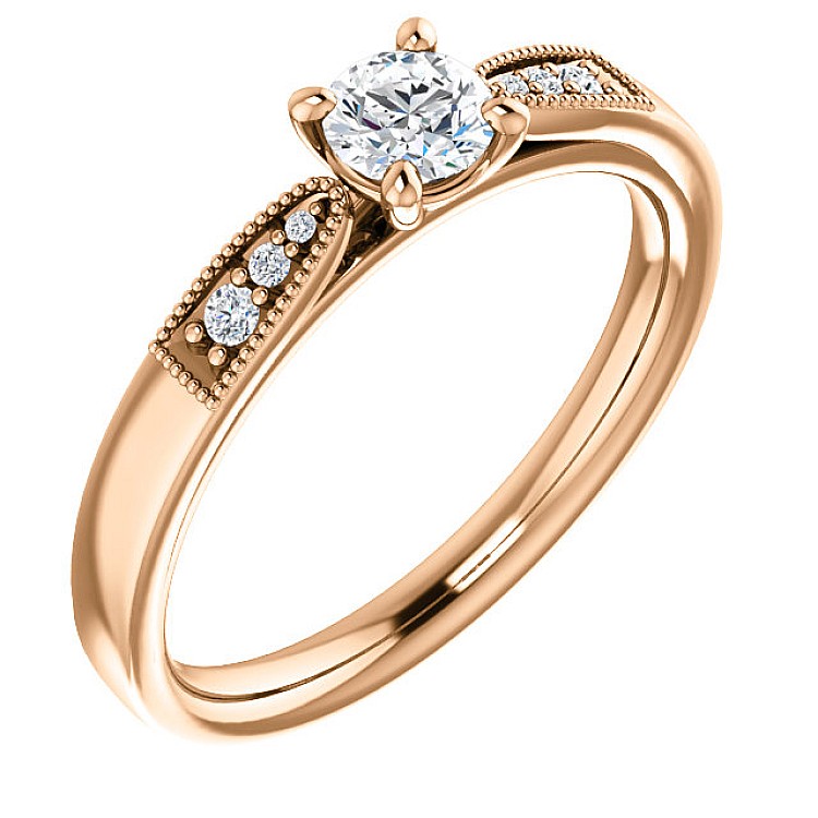 Engagement ring i122395DiDi in Gold with Diamonds - GIA 0.30ct - 0.40ct