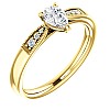 Engagement ring i122395DiDi in Gold with Diamonds - GIA 0.30ct - 0.40ct