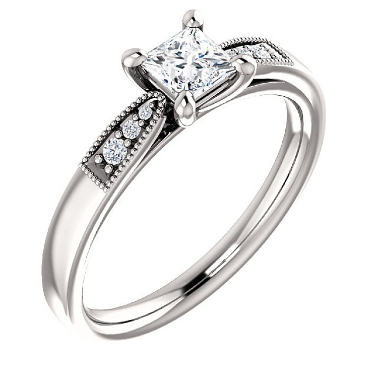 Engagement ring i122395DiDi in Gold with Diamonds - GIA 0.30ct - 0.40ct