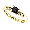 Engagement ring i122395DnDi in Gold with Black Diamond