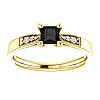 Engagement ring i122395DnDi in Gold with Black Diamond